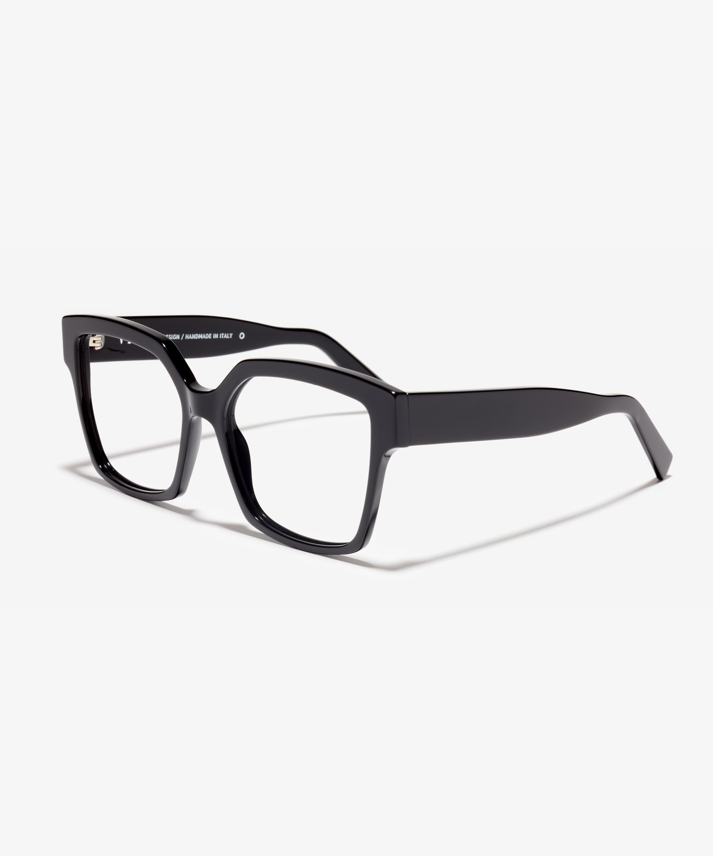 Schräg-Bild der Brille The Royal in Farbe Black und Größe Breit
