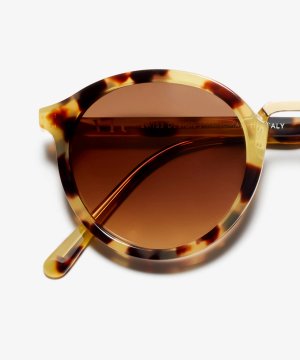Detail-Bild der Sonnenbrille The Author in Farbe Gold Tortoise und Größe Mittel