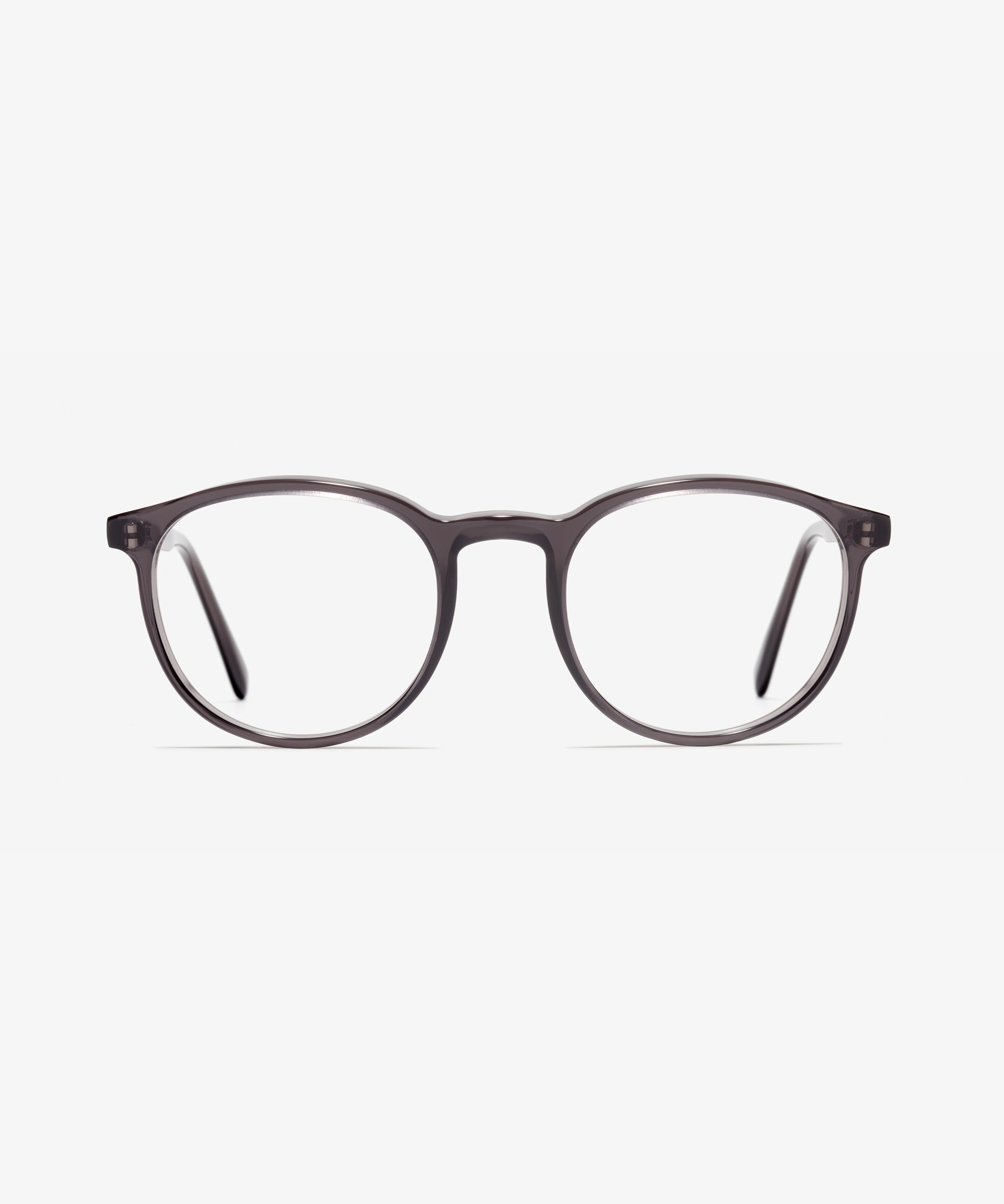 Front-Bild der Brille The Earnest in Farbe Black Transparent und Größe Mittel