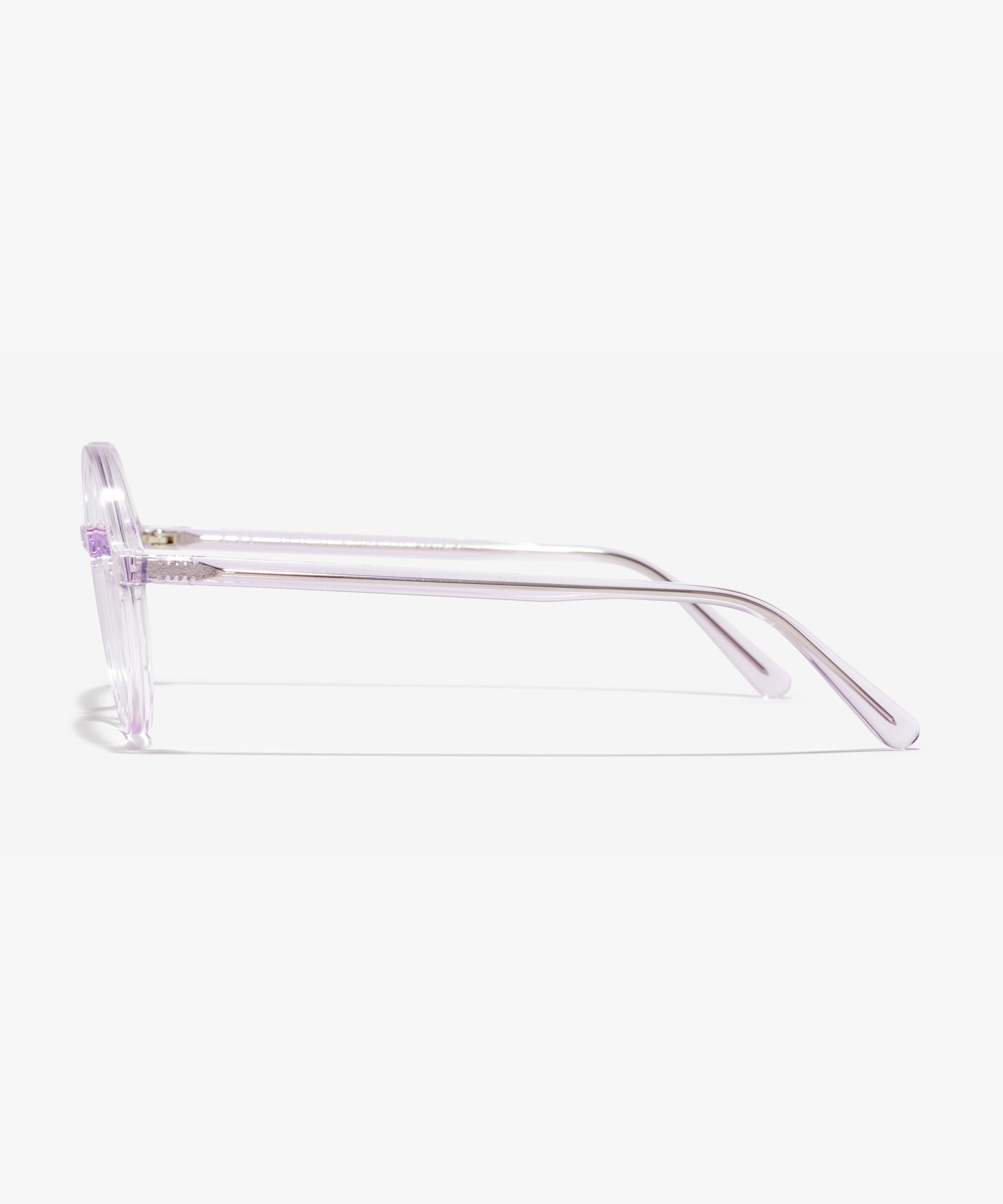 Side image of the frame The Poetic in colour Lilac and size Wide