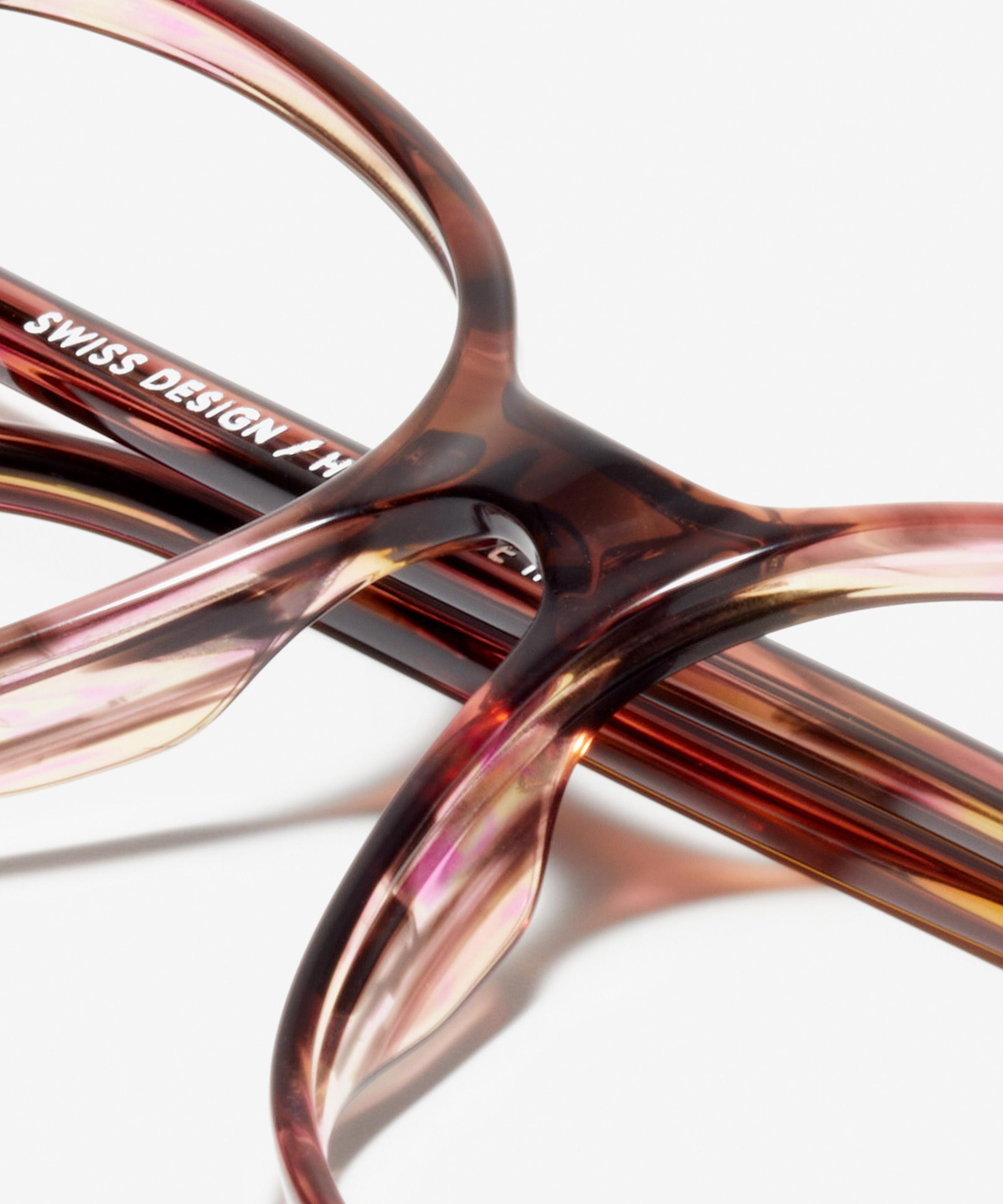 Detail image of the frame The Admired in colour Sunset Tortoise and size Medium