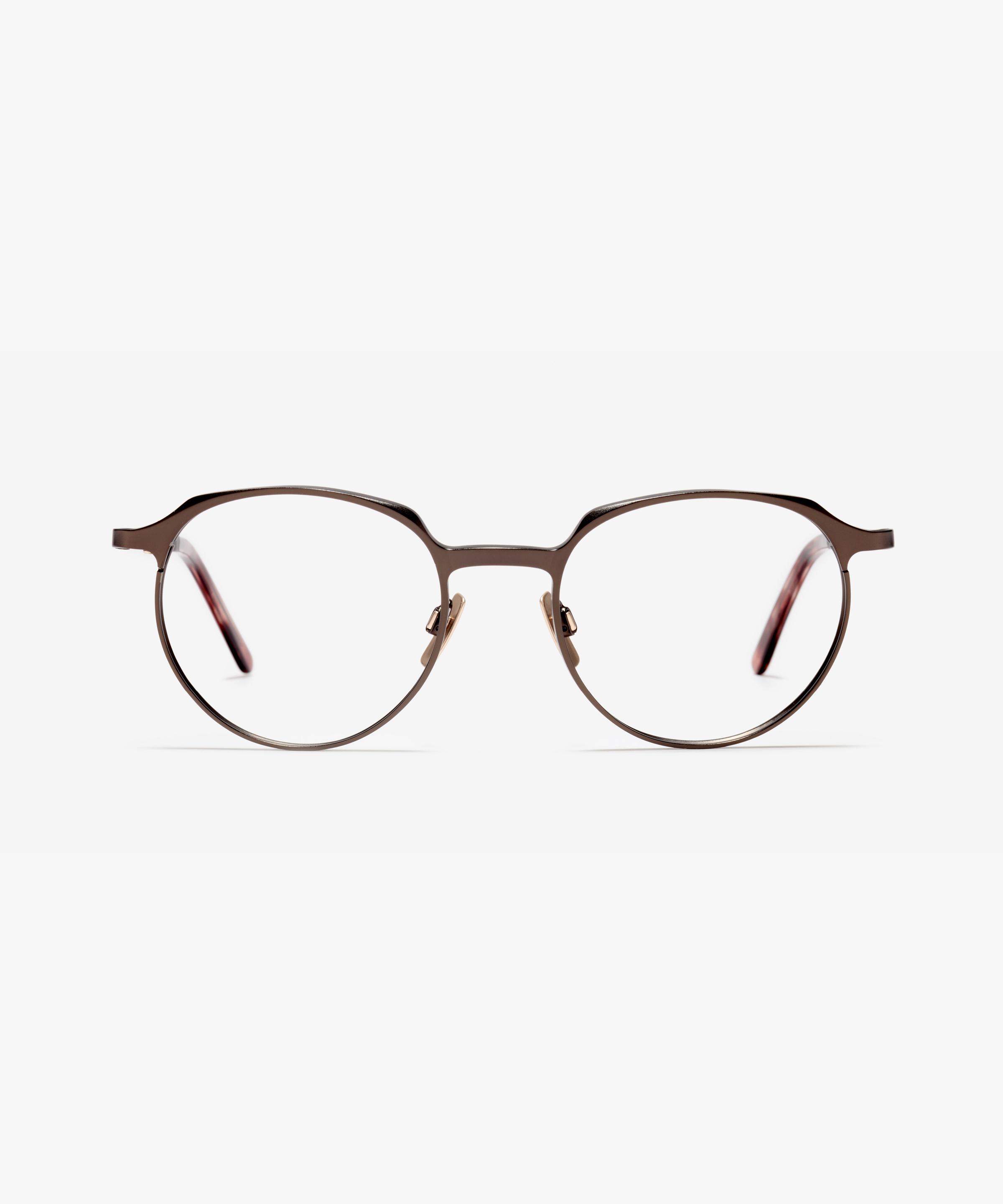 Front-Bild der Brille The Glide in Farbe Brown Matt und Grösse Mittel