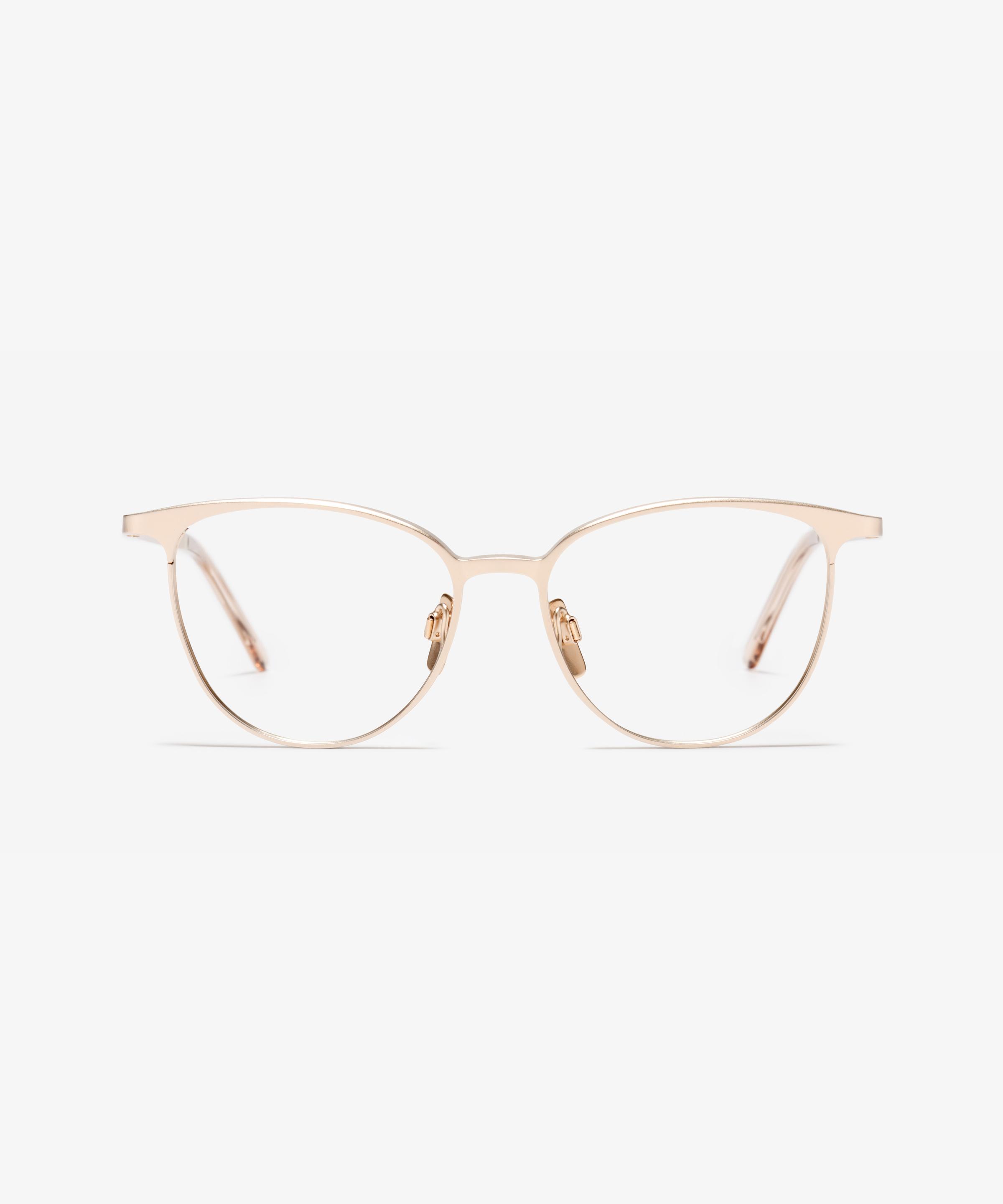 Front-Bild der Brille The Tale in Farbe Star Gold und Grösse Schmal