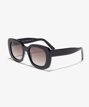 Schräg-Bild der Sonnenbrille The Lover in Farbe Black und Größe Breit