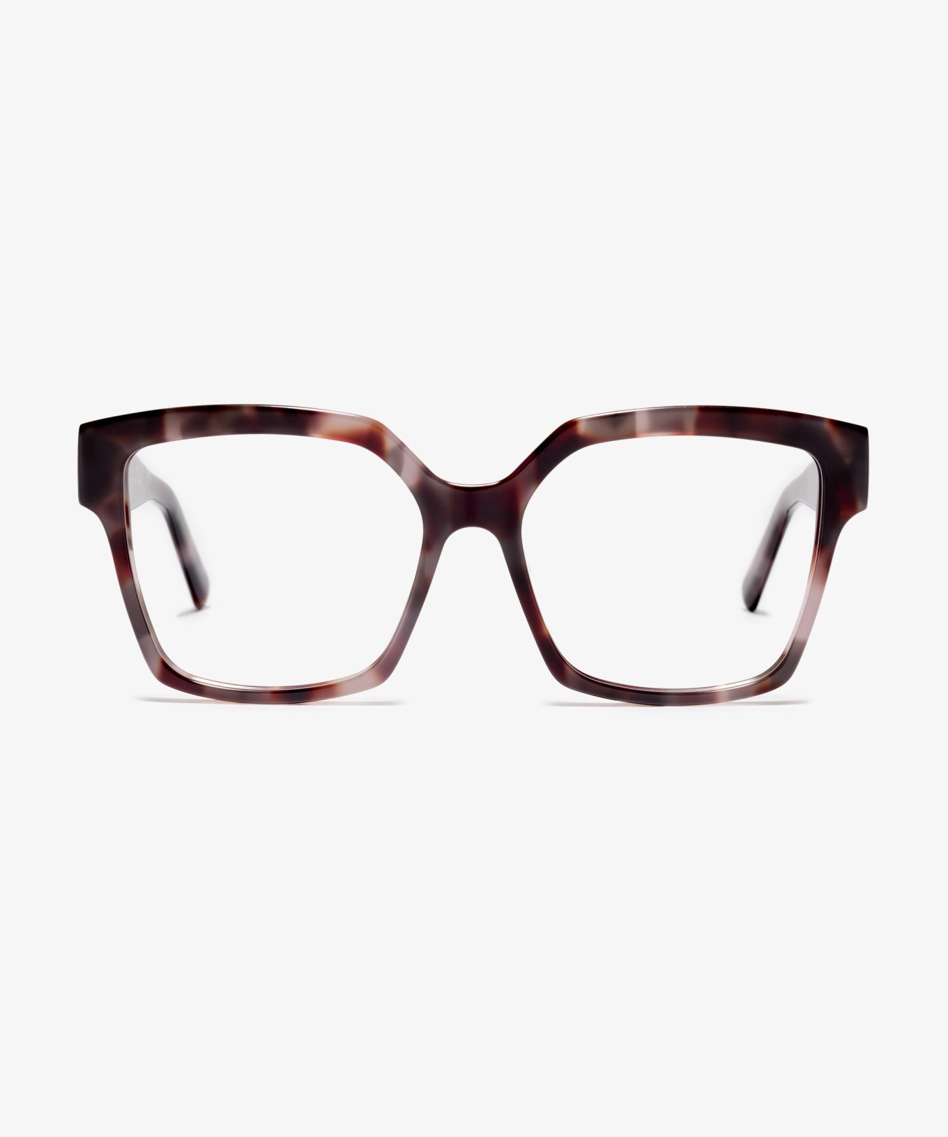 Front image of the frame The Royal in colour Dusty Havana and size Wide