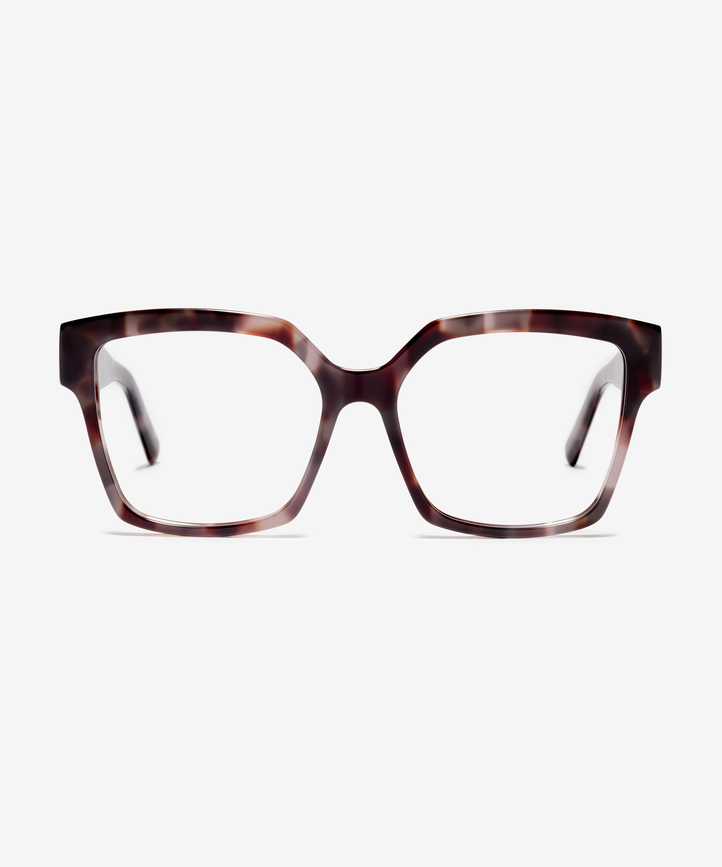 Front image of the frame The Royal in colour Dusty Havana and size Wide
