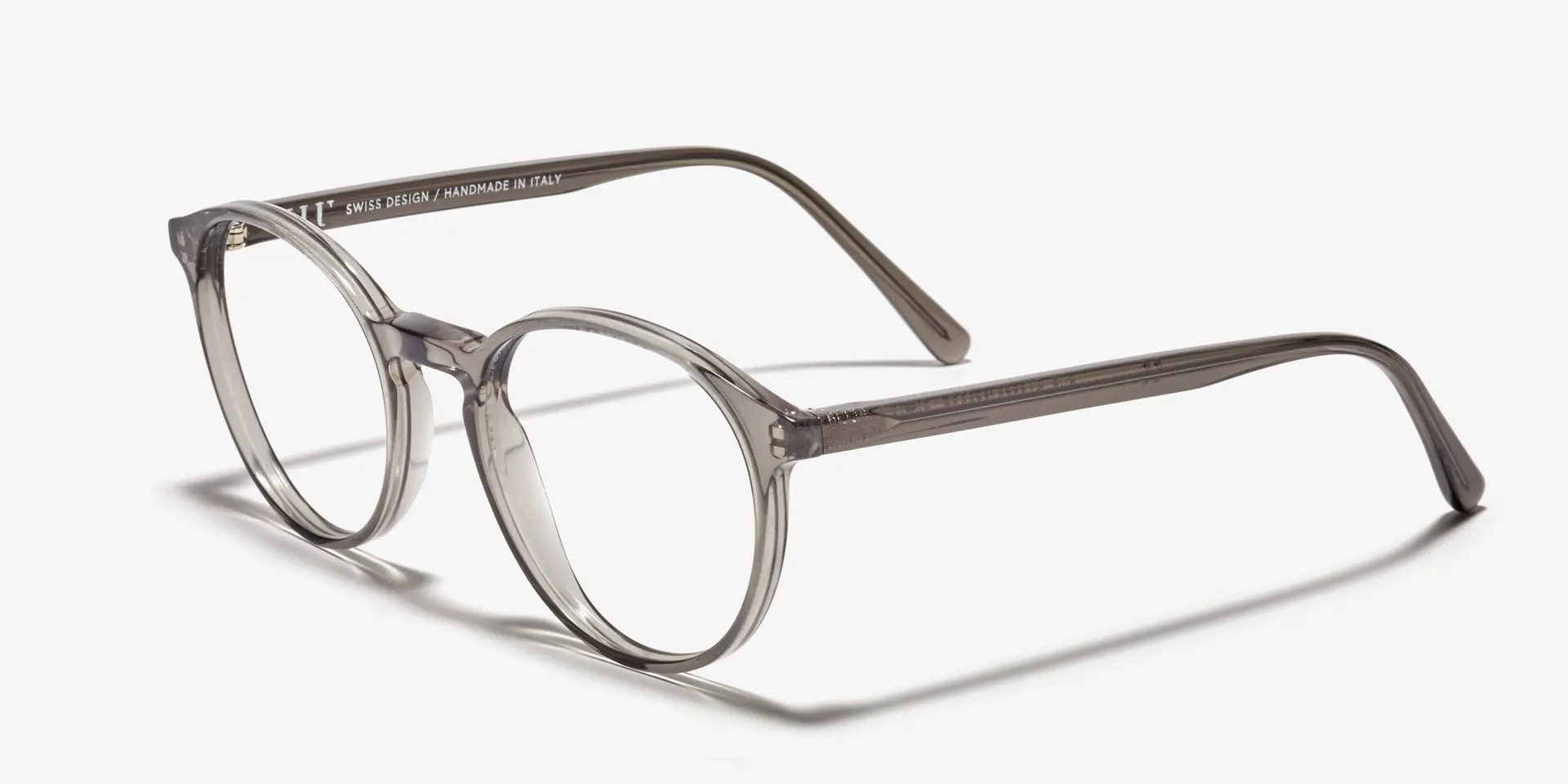 Angle image of the frame The Dapper in colour Smoke and size Wide