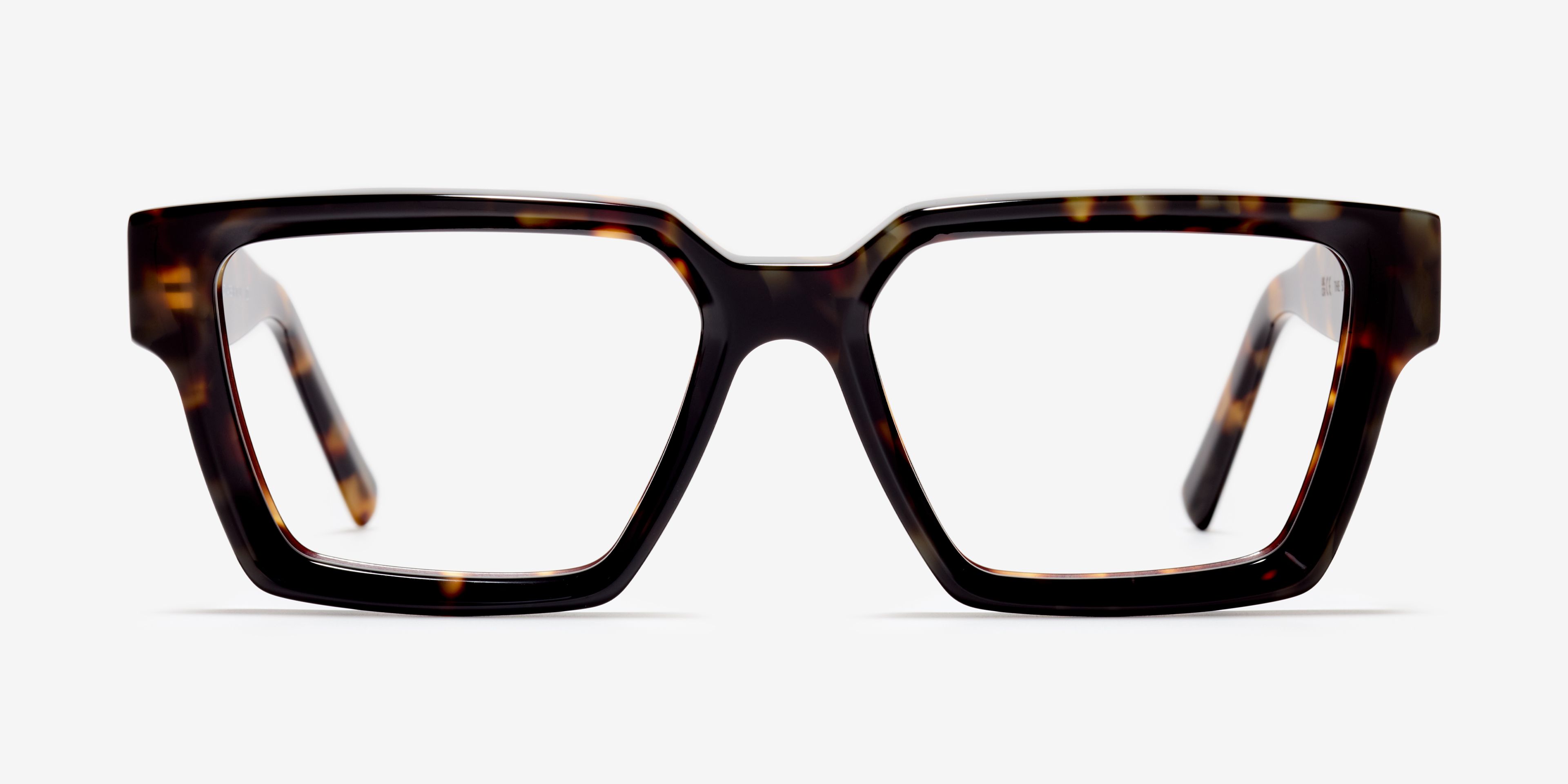 Front-Bild der Brille The Savage in Farbe Amber Tortoise und Grösse Breit