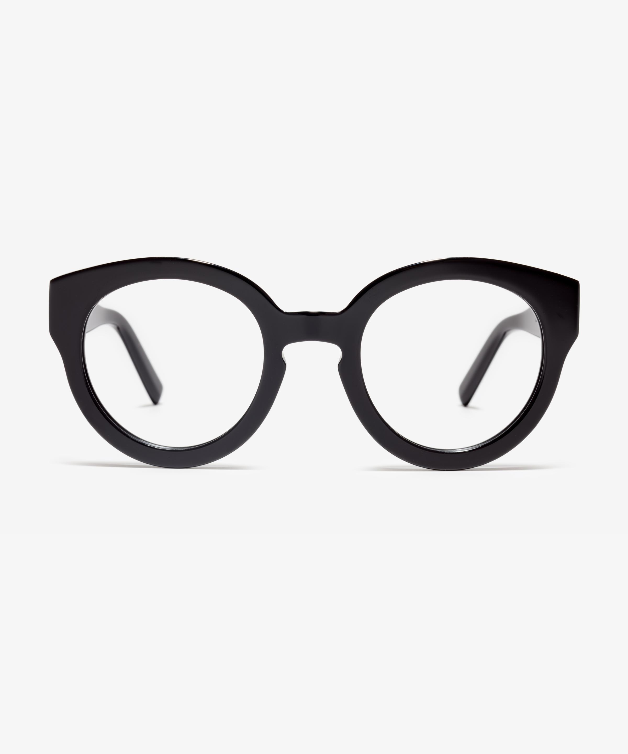 Front-Bild der Brille The Mindful in Farbe Black und Größe Breit