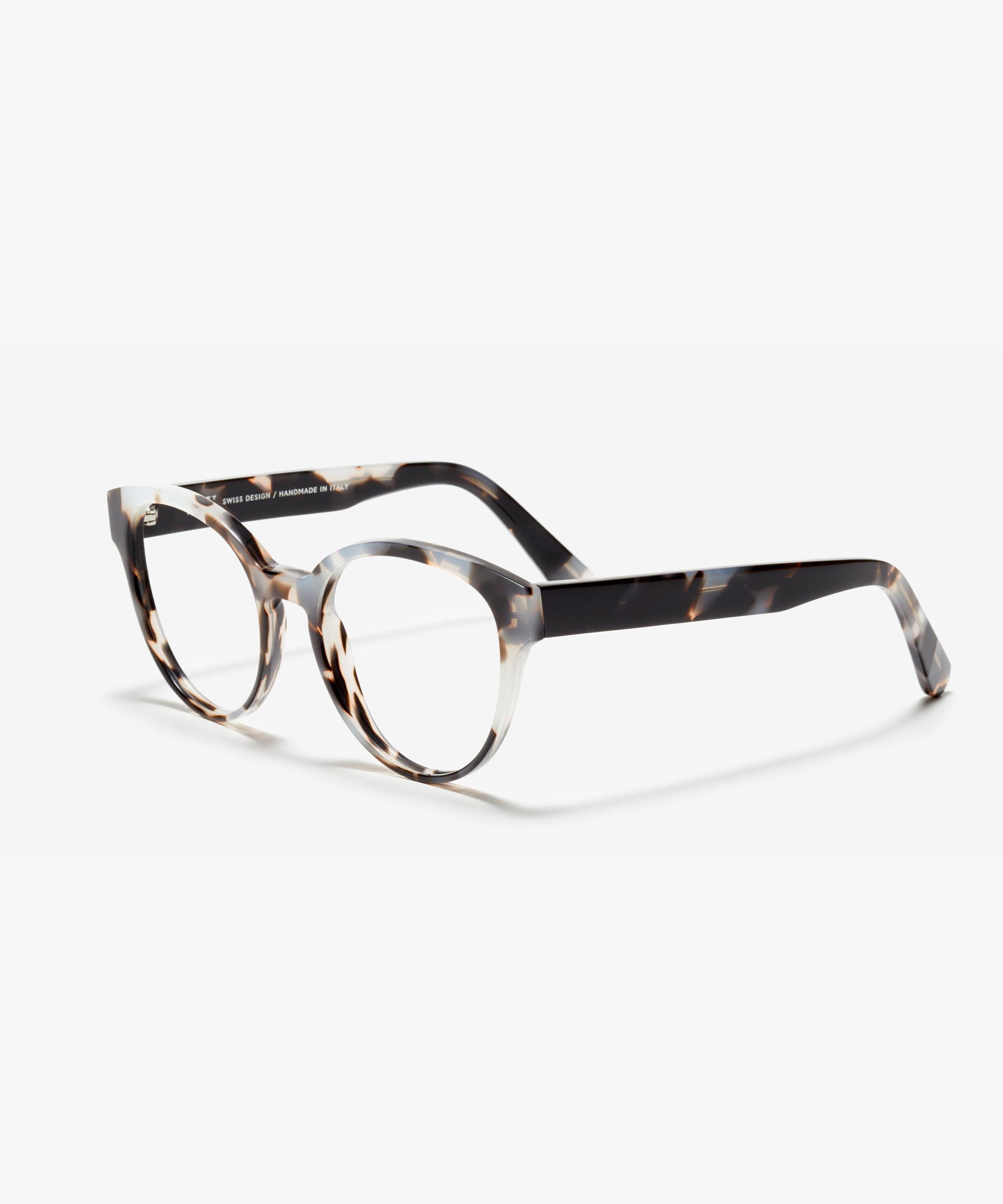 Schräg-Bild der Brille The Dazzling in Farbe Midnight Havana und Größe Mittel