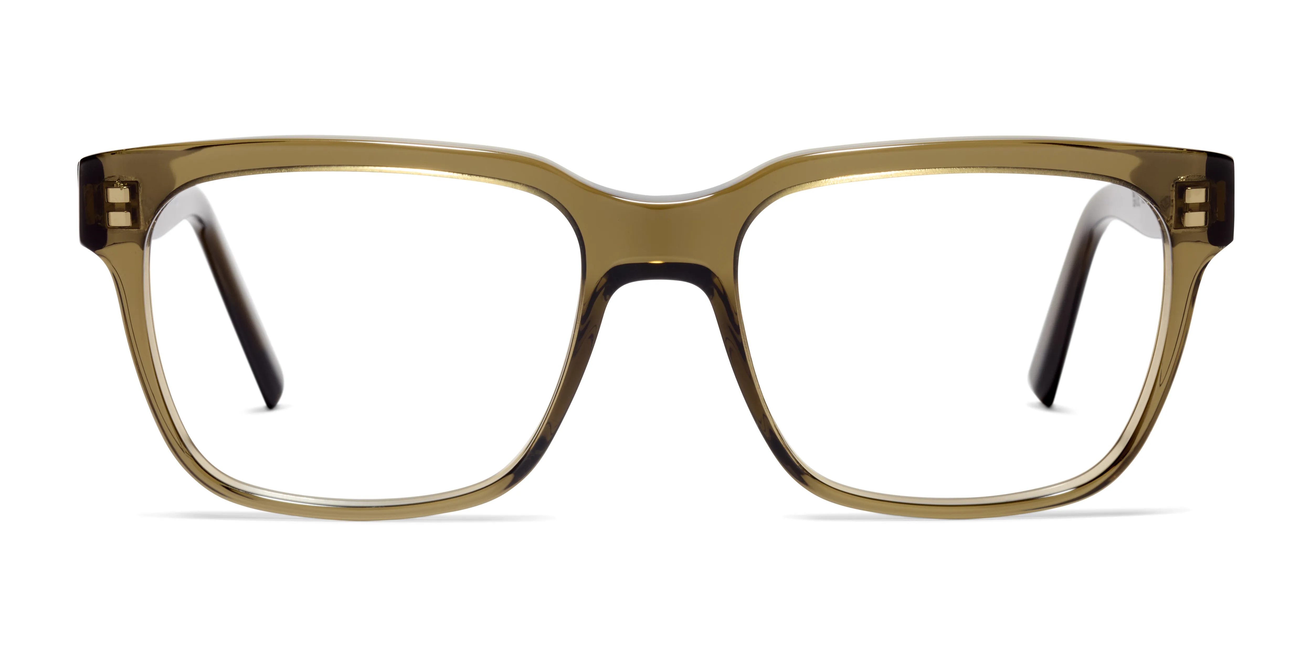 Front image of the frame The Beast II in colour Khaki and size Wide