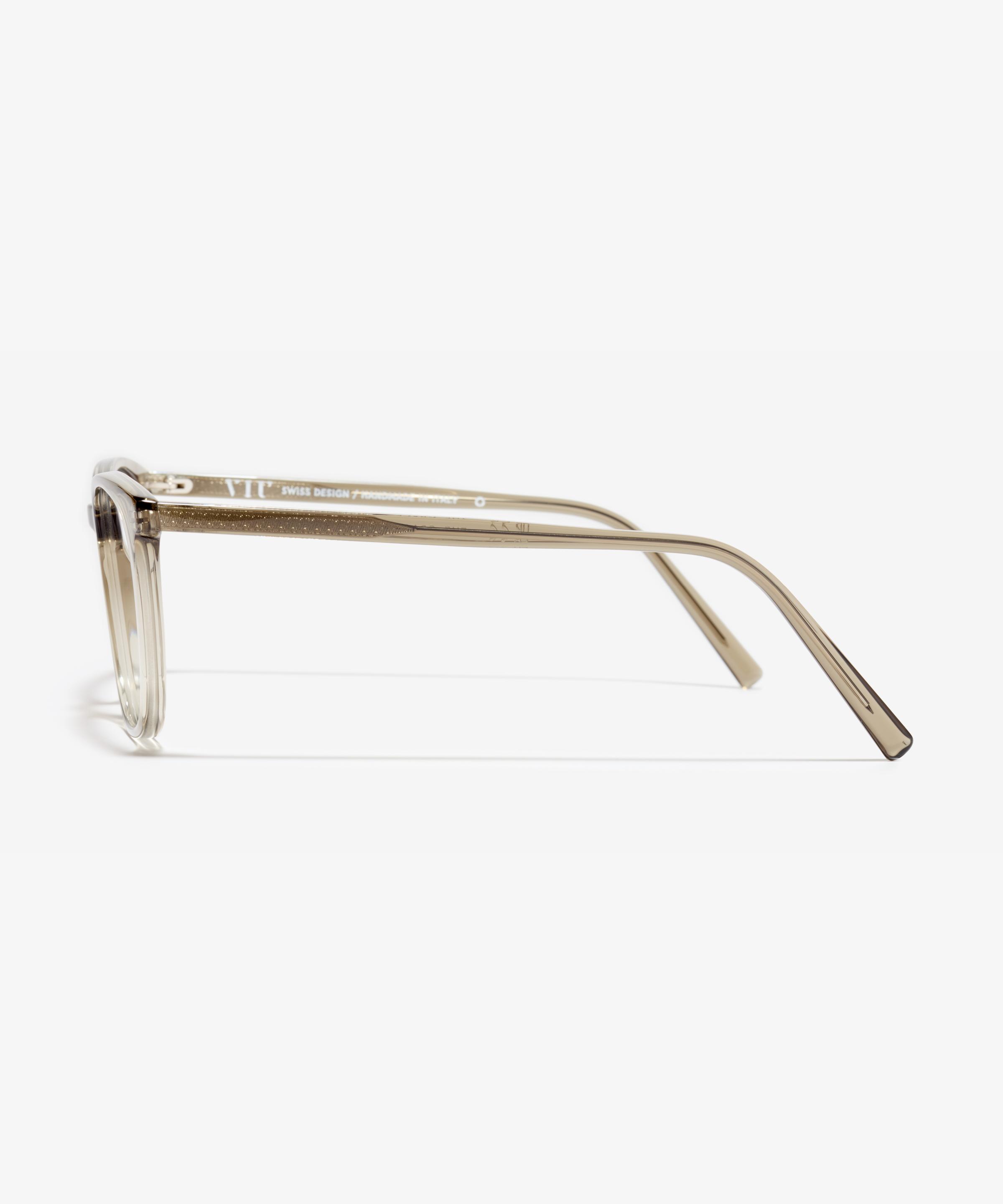 Side image of the frame The Grace in colour Light Khaki and size Wide