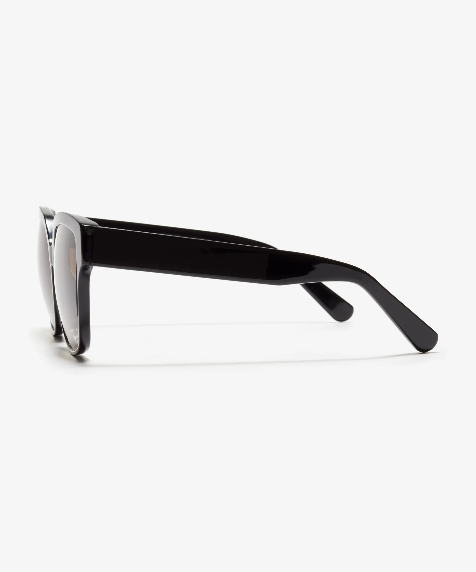 Side image of the sunglasses The Royal in colour Black and size Wide