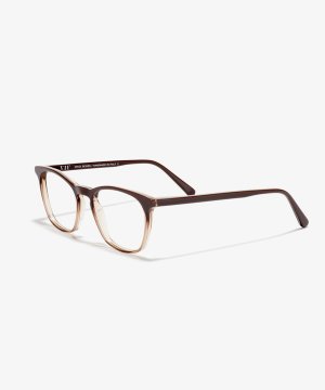 Schräg-Bild der Brille The Formal in Farbe Dark Rum und Größe Mittel