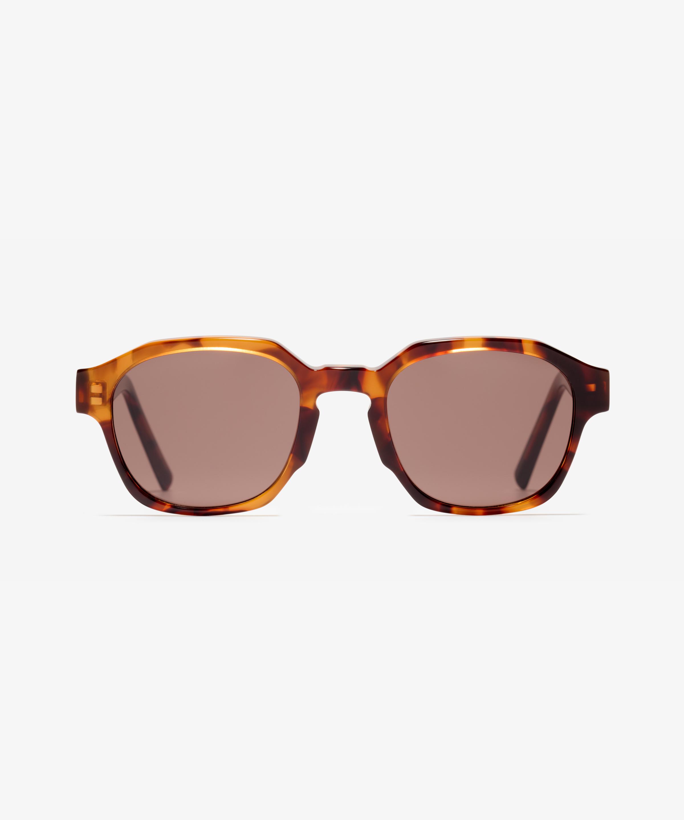 Front image of the sunglasses The Authentic in colour Wood Havana and size Medium