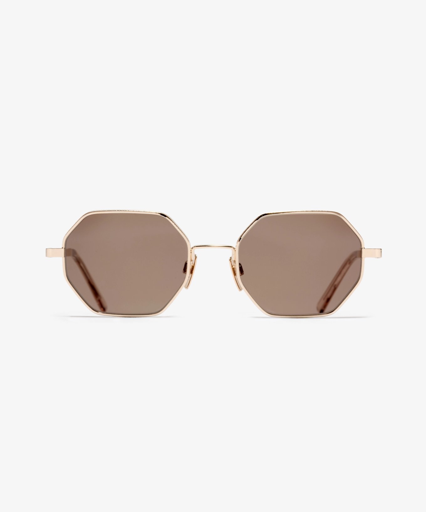 Image Face de la paire de lunettes de soleil The Clash en couleur Star Gold et taille Moyens