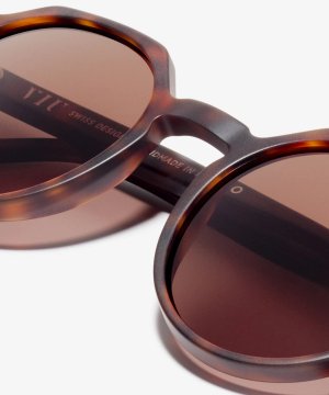 Detail image of the sunglasses The Cultivated in colour Tortoise and size Medium