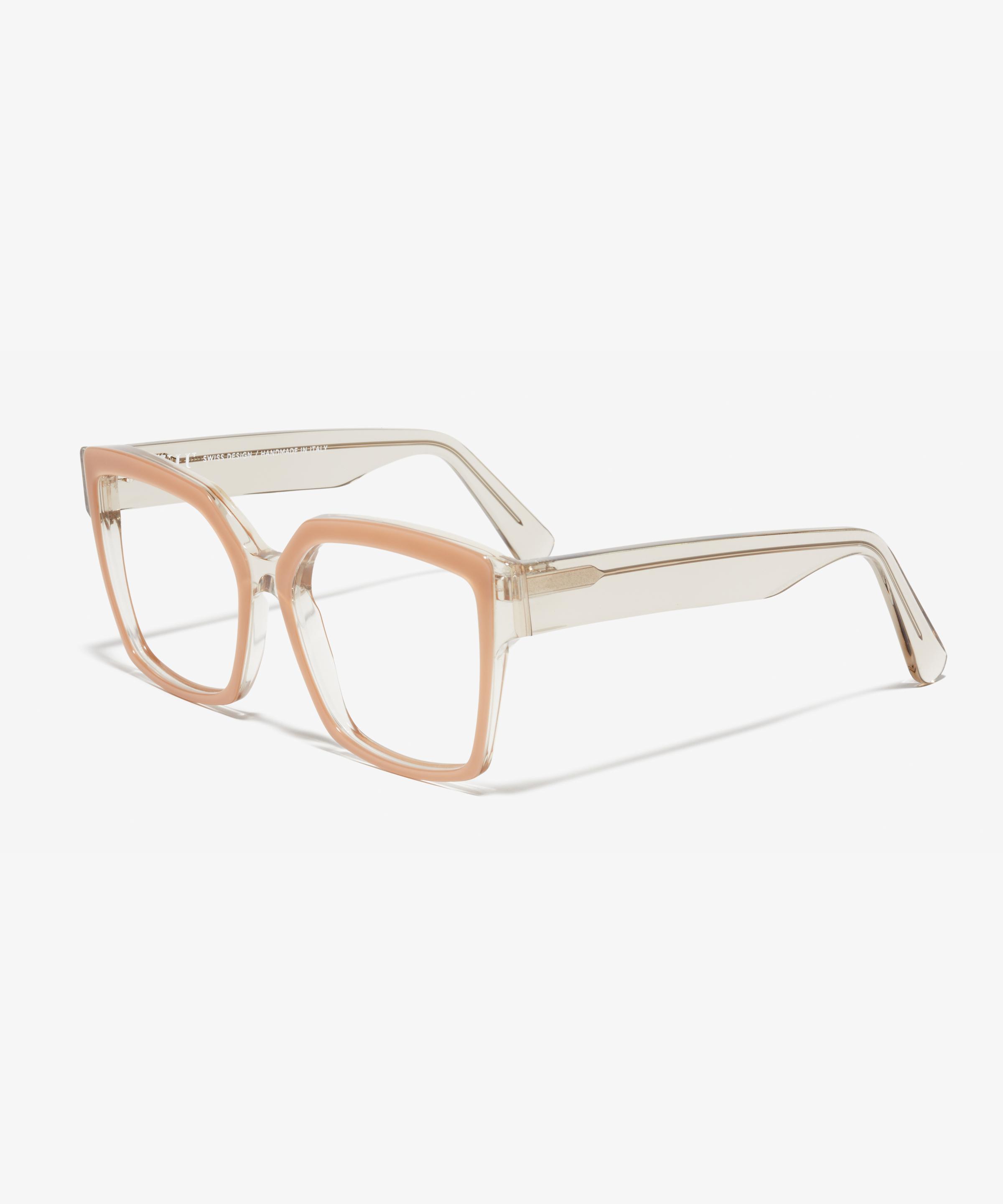 Angle image of the frame The Royal II in colour Nude / Transparent and size Wide