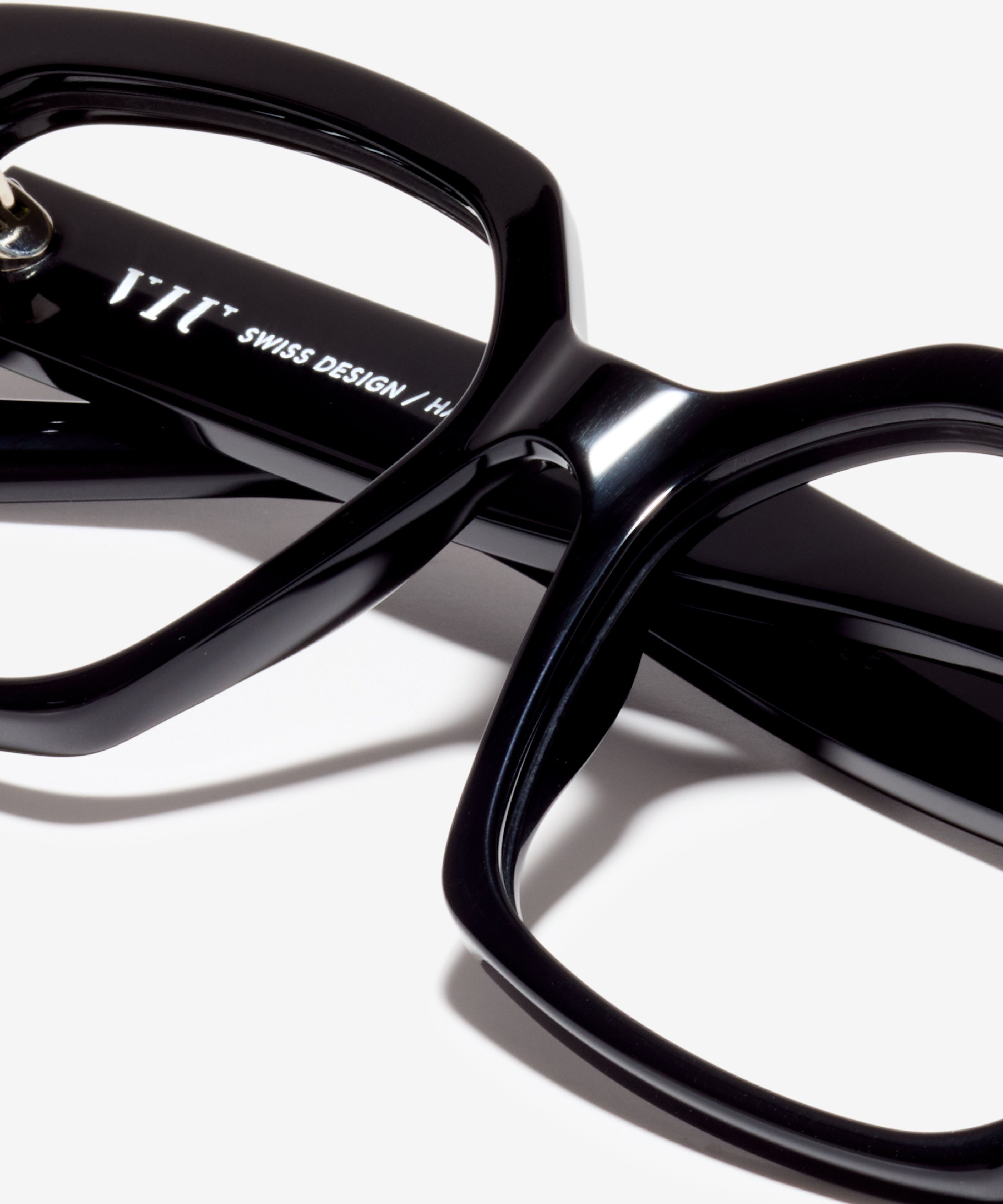 Detail-Bild der Brille The Royal in Farbe Black und Größe Breit