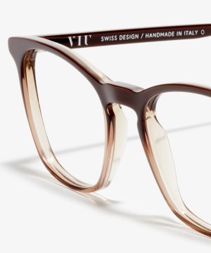 Detail-Bild der Brille The Formal in Farbe Dark Rum und Größe Mittel