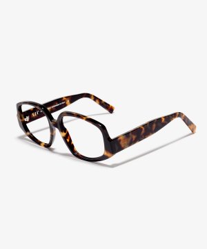 Angle image of the frame The Ecstatic in colour Amber Tortoise and size Wide