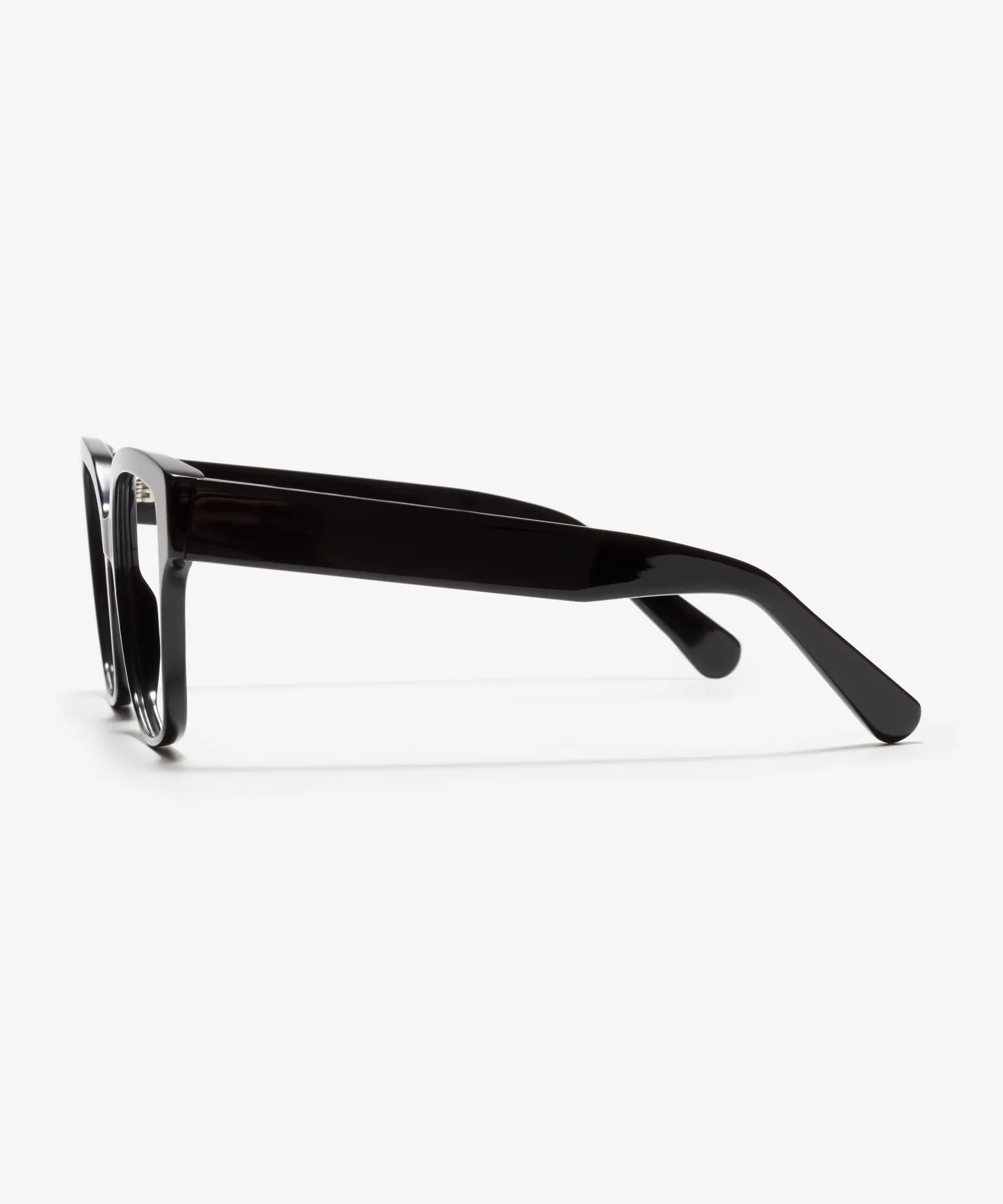 Side image of the frame The Royal in colour Black and size Wide