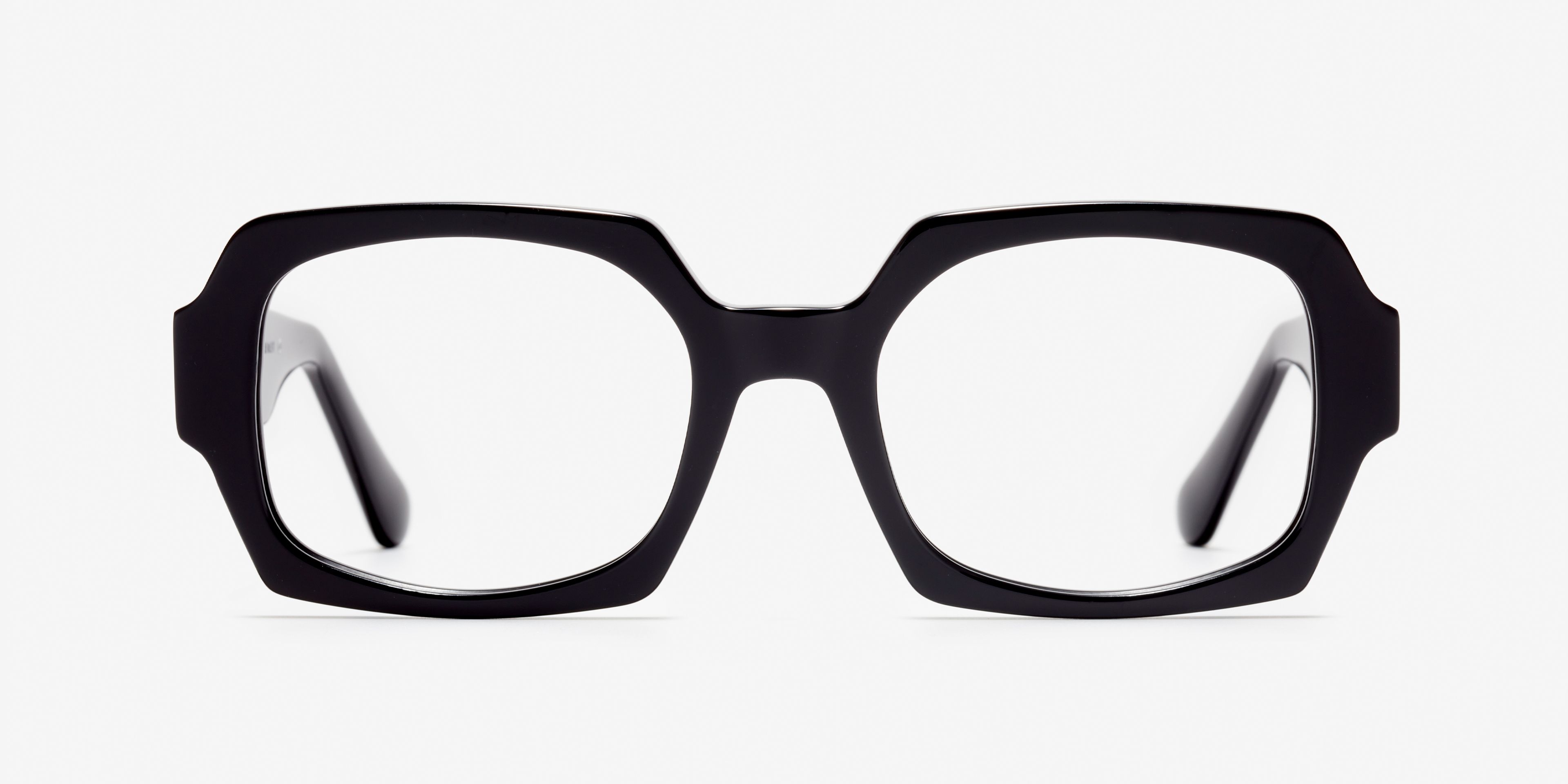 Front-Bild der Brille The Renegade in Farbe Black und Größe Mittel