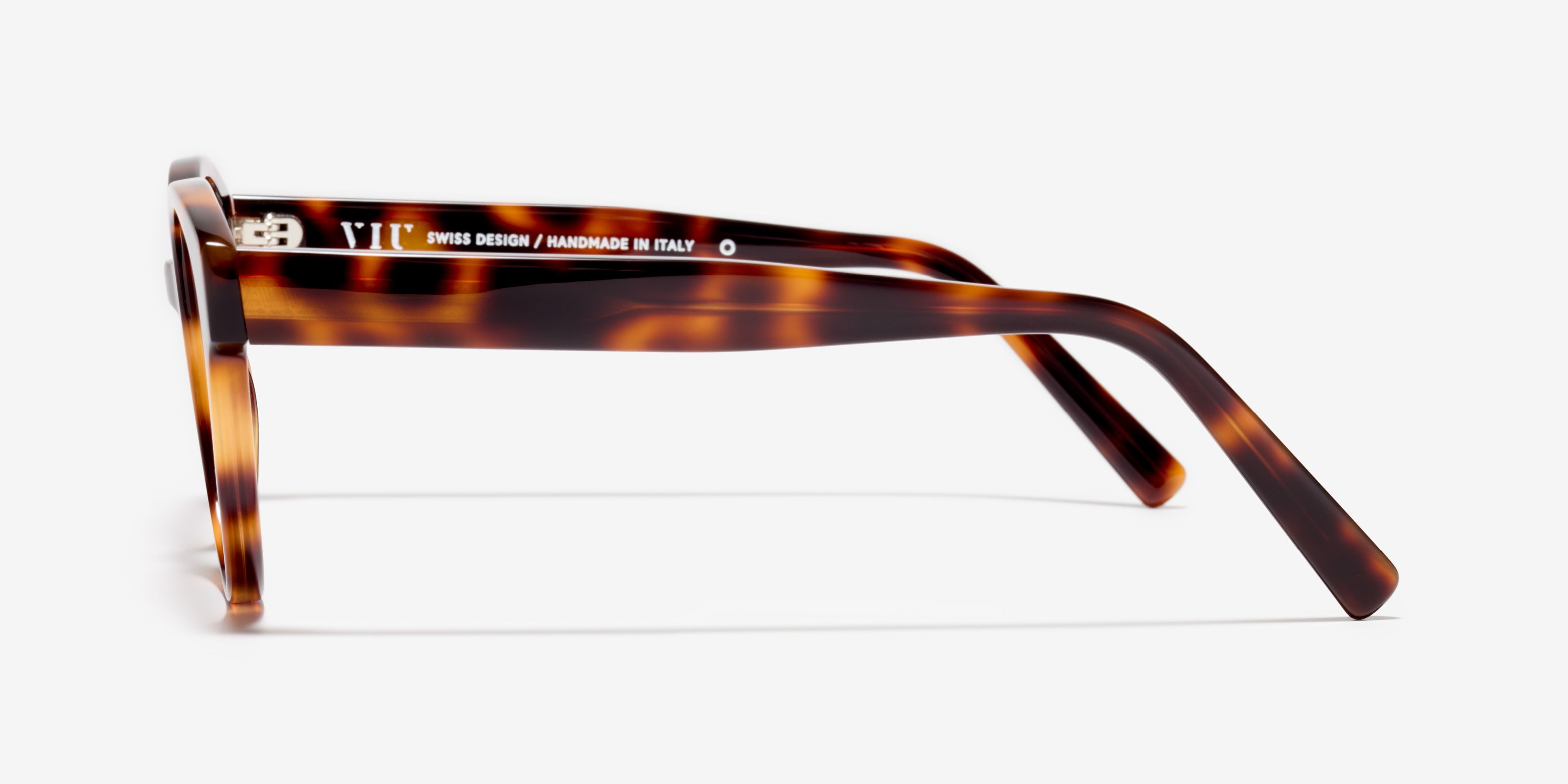 Seite-Bild der Brille The Dazzling in Farbe Cherrywood und Größe Mittel