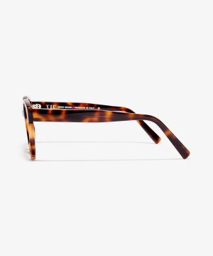 Seite-Bild der Brille The Dazzling in Farbe Cherrywood und Größe Mittel