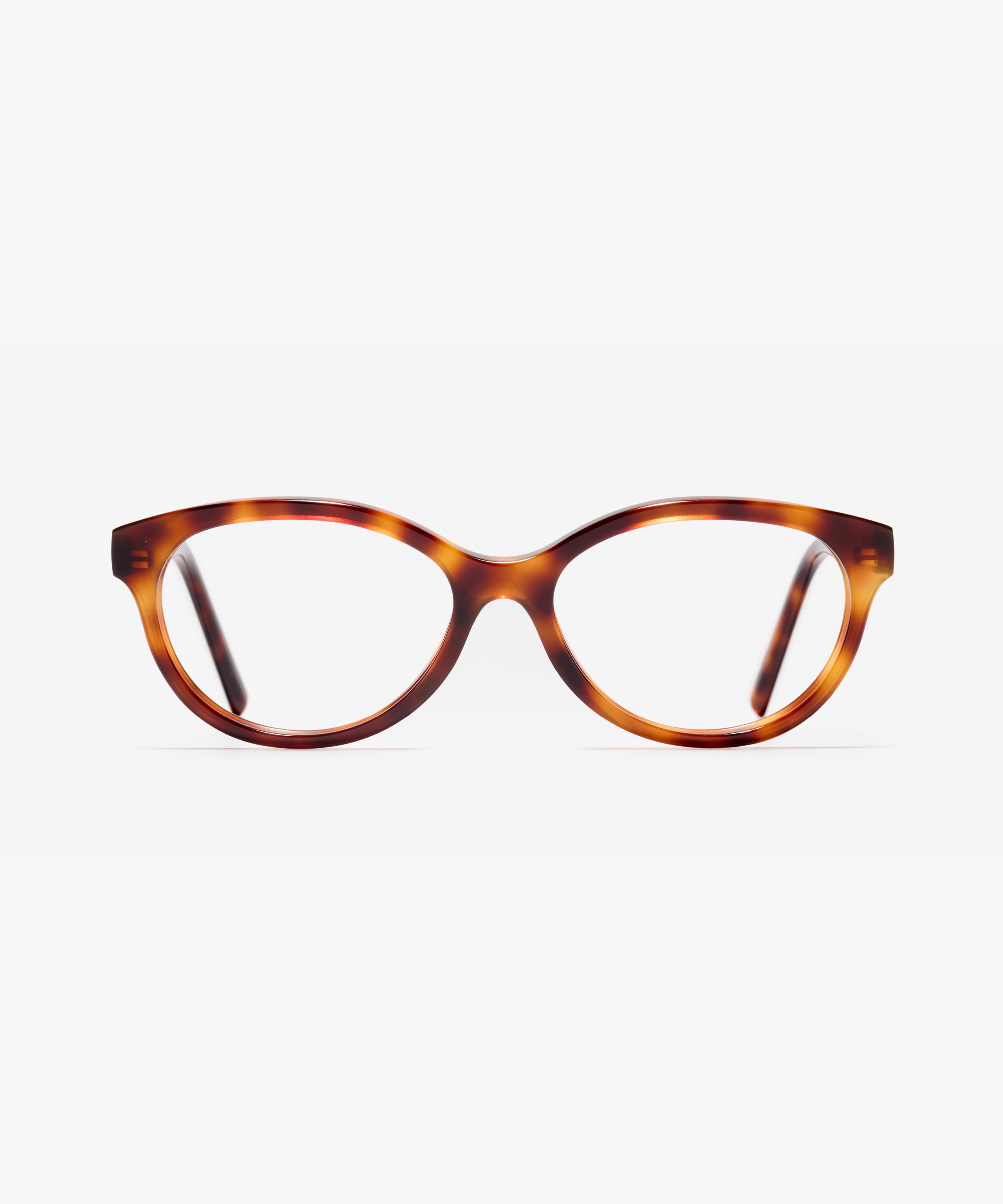 Front-Bild der Brille The Crush in Farbe Oak Havana und Größe Mittel