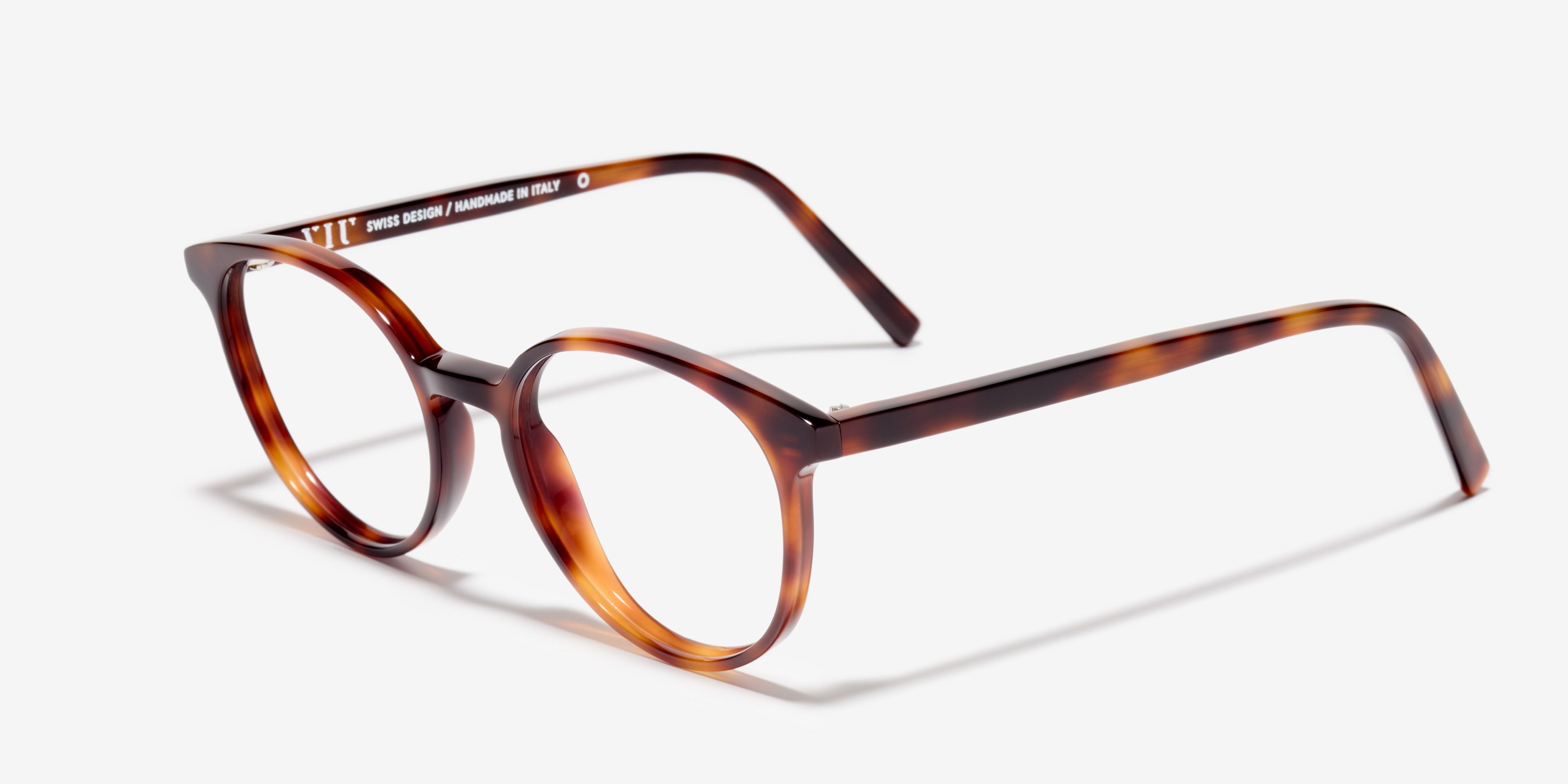 Schräg-Bild der Brille The Academic in Farbe Cherrywood und Größe Schmal