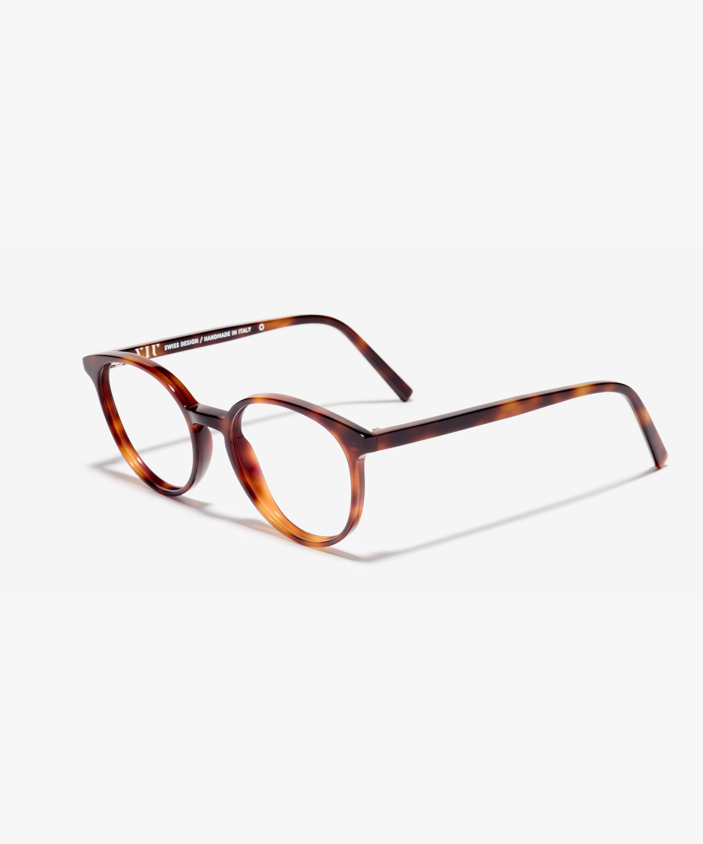 Schräg-Bild der Brille The Academic in Farbe Cherrywood und Größe Schmal