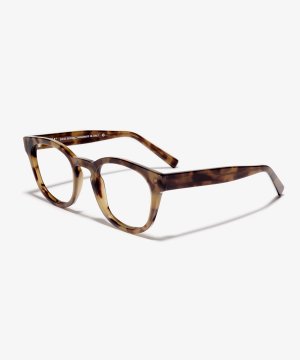 Image Angle de la monture The Gambit en couleur Olive Havana et taille Large