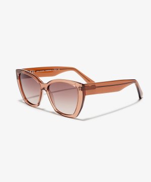 Angle image of the sunglasses The Spark in colour Rose Tan and size Medium