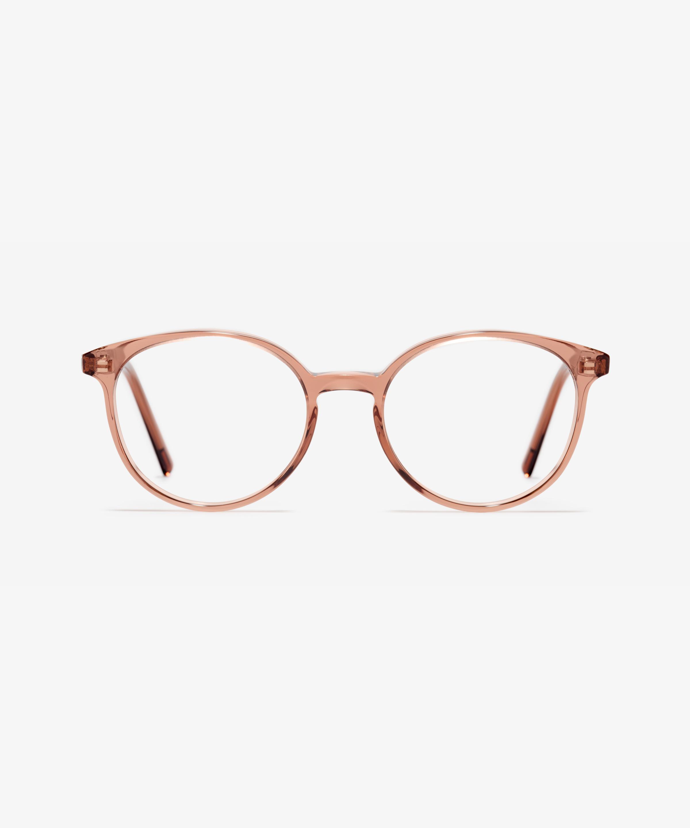 Front-Bild der Brille The Academic in Farbe Rose Tan und Grösse Schmal