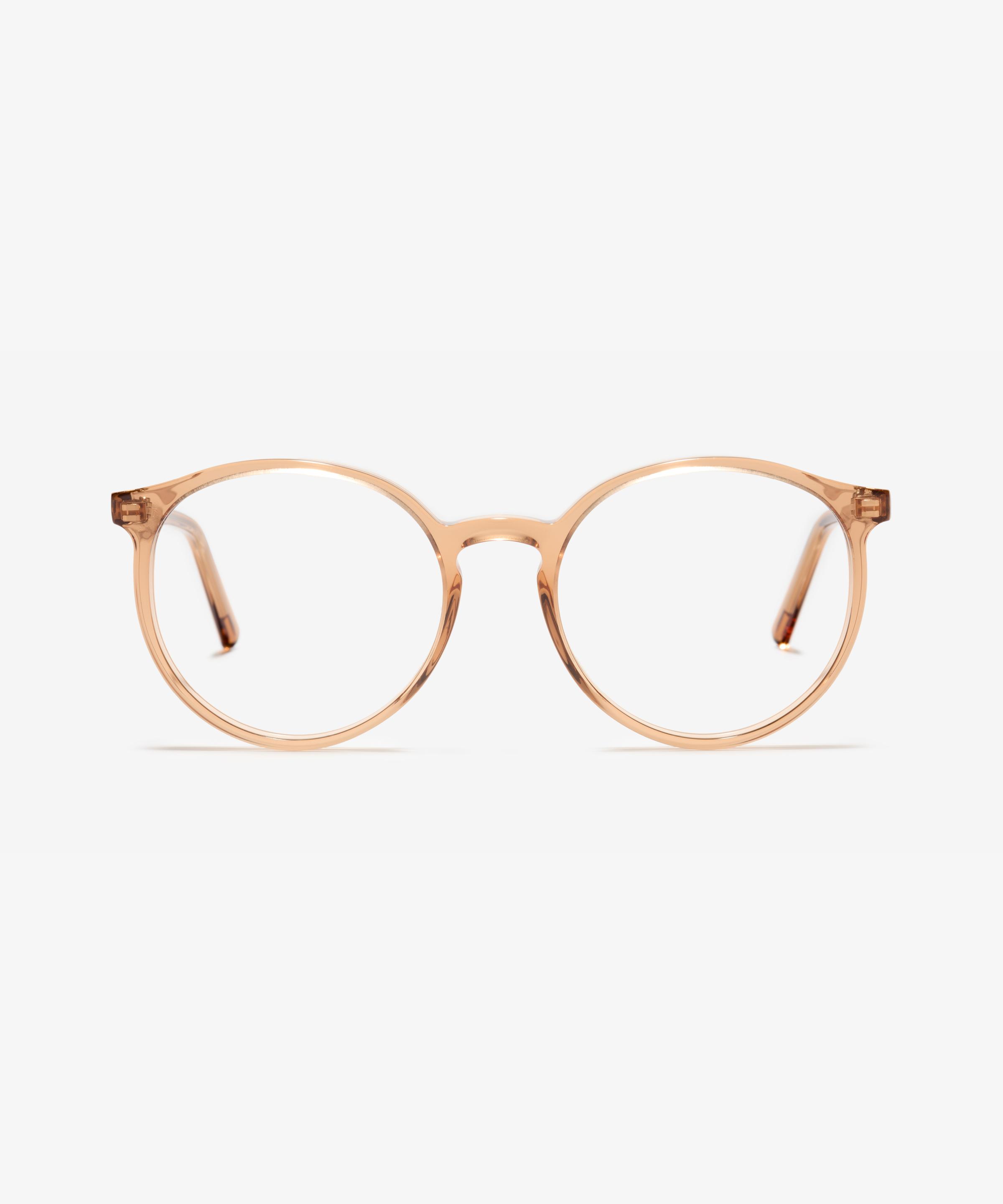 Front-Bild der Brille The Delight in Farbe Champagne und Grösse Mittel