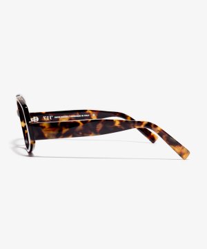 Side image of the frame The Ecstatic in colour Amber Tortoise and size Wide