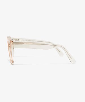 Side image of the frame The Royal II in colour Nude / Transparent and size Wide