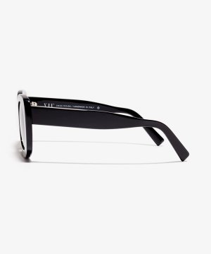 Seite-Bild der Sonnenbrille The Lover in Farbe Black und Größe Breit